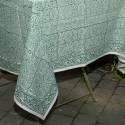 A table ! Nappe de table 150 x 150 cm Paisley - 100% Coton Bio Ethnique TB209 GREEN COTTAGE