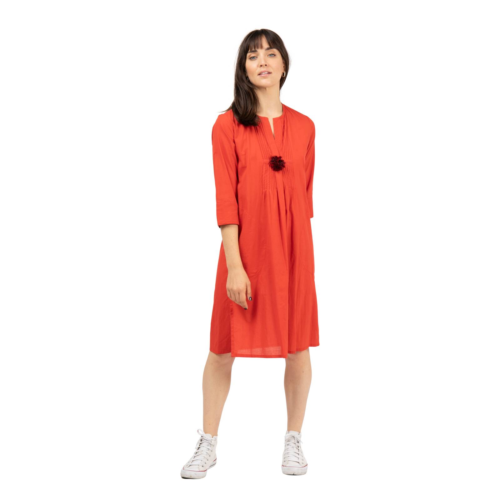 Robes Robe Louisa - 100% Coton Ethnique VR2202 RED