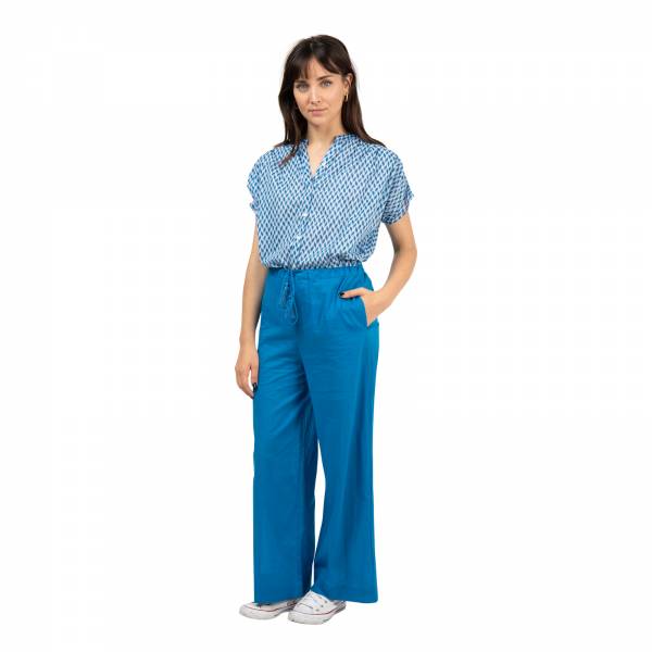 Outlet Mode Pantalon Anais - 100% Coton Ethnique VP2200 BLUE