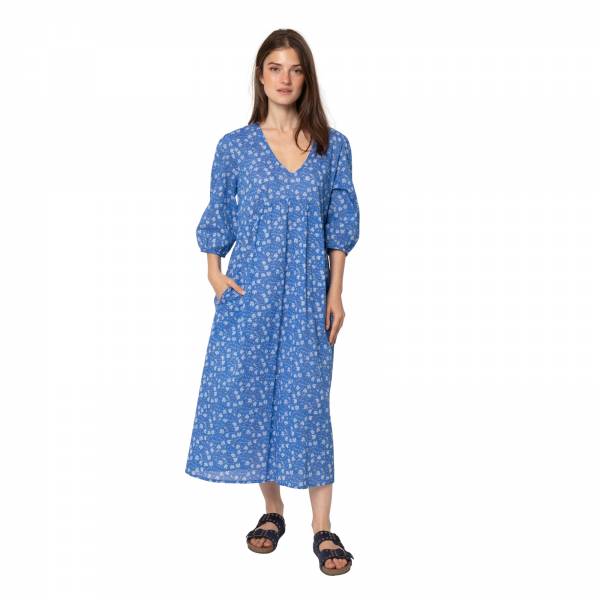 Robes Robe Rosa Paulette - 100% Coton Ethnique VR3219 BLUE