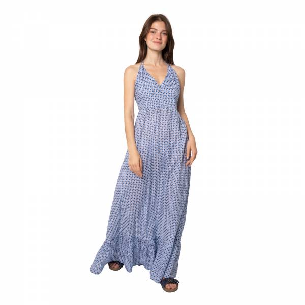 Robes Naelle Dress Kota 100% Coton Ethnique VR3224 BLUE