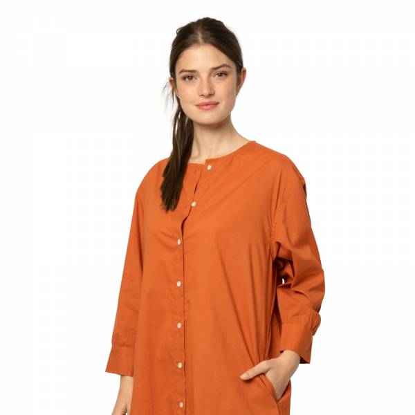 Robes Robe chemise Noemie - 100% Coton Ethnique VR3310 Navy