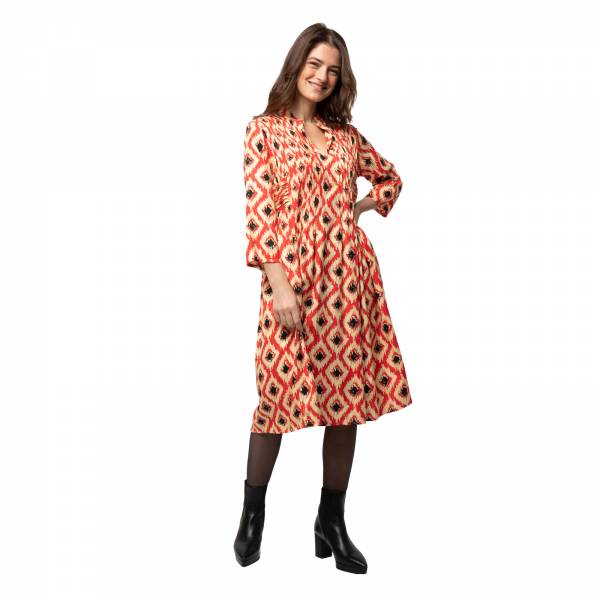 Robes Robe Marie Ikat Ethnique VR3120 RED