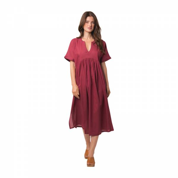 Robes Nuala Dress S.color 100% Coton Ethnique VR4300 RASBERRY