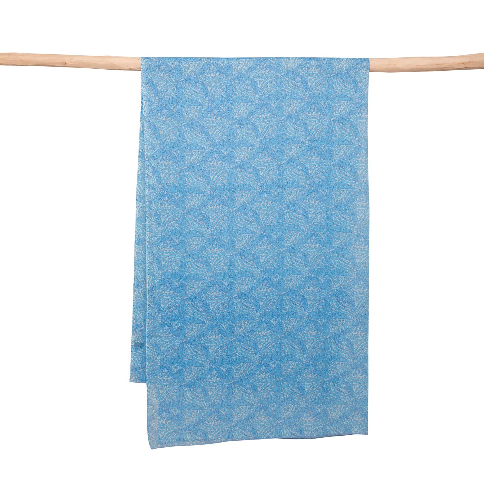 écharpes et foulards Pareo Sarong Iranja 100% Cotton Ethnique EC426 BLUE