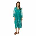 Robes Robe bohème Marie Tie & Dye - 100% Coton Ethnique VR3401 TERRACOTTA